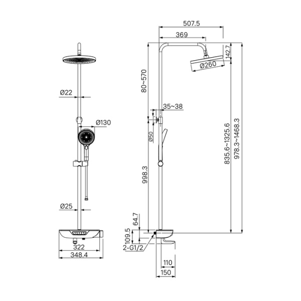 Душевая система IDDIS SpaHome (SPASBBTi06)